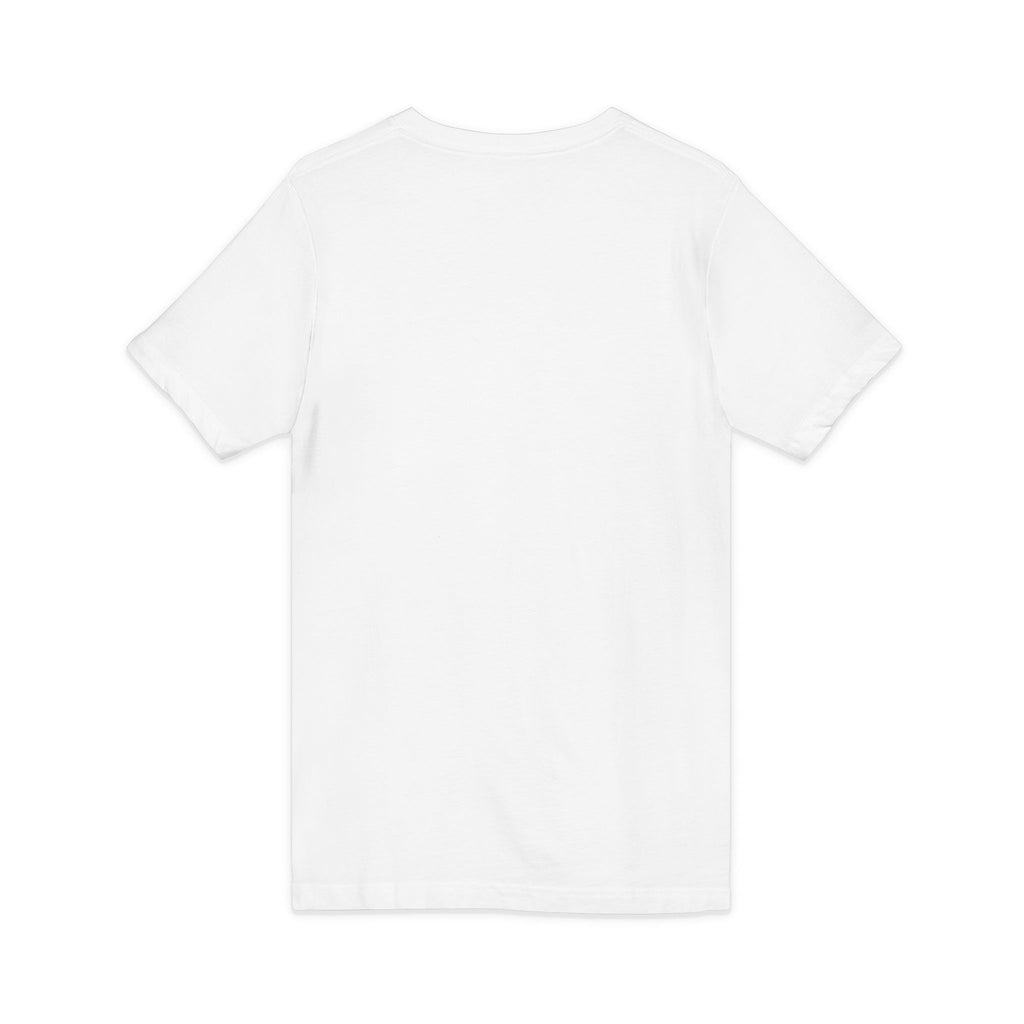 Baseball Silhouette V-Neck Tee — Vintage Script Baseball Players Shirt