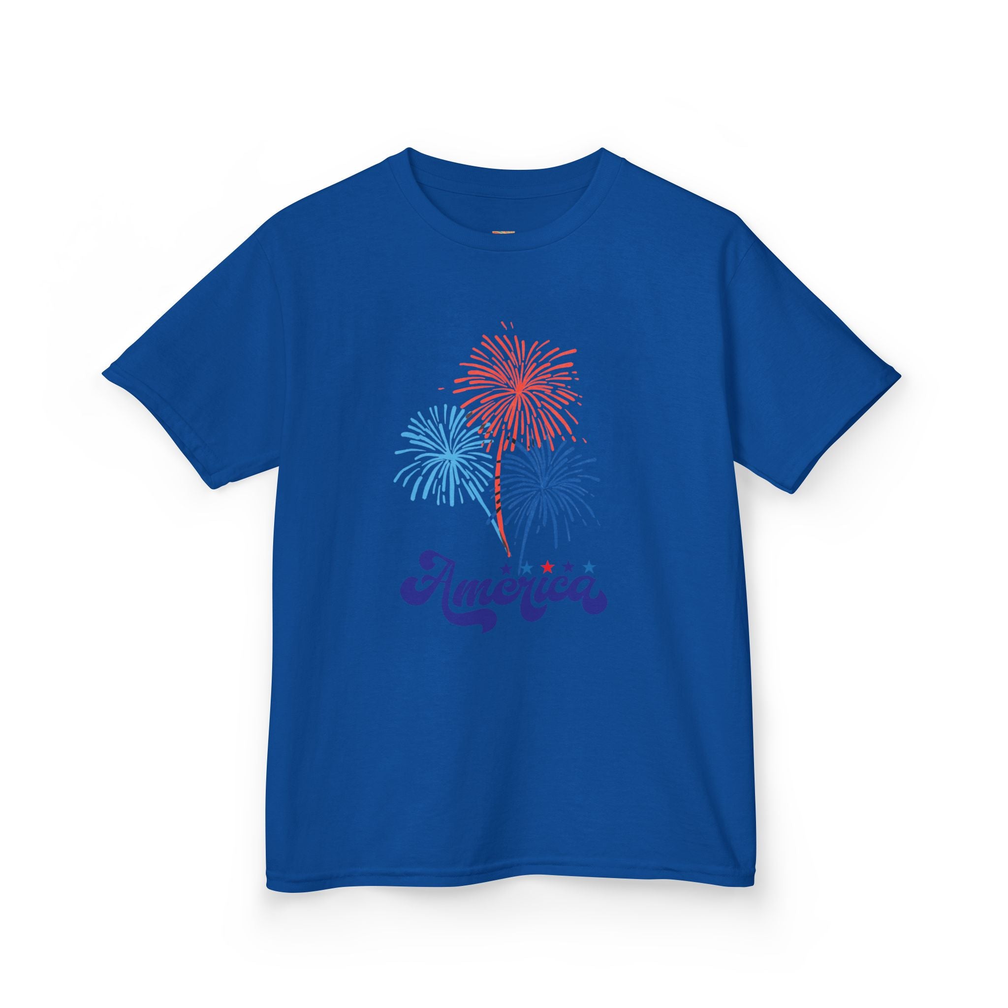 Kids Tee - 'America' Fireworks Patriotic Fourth of July Shirt