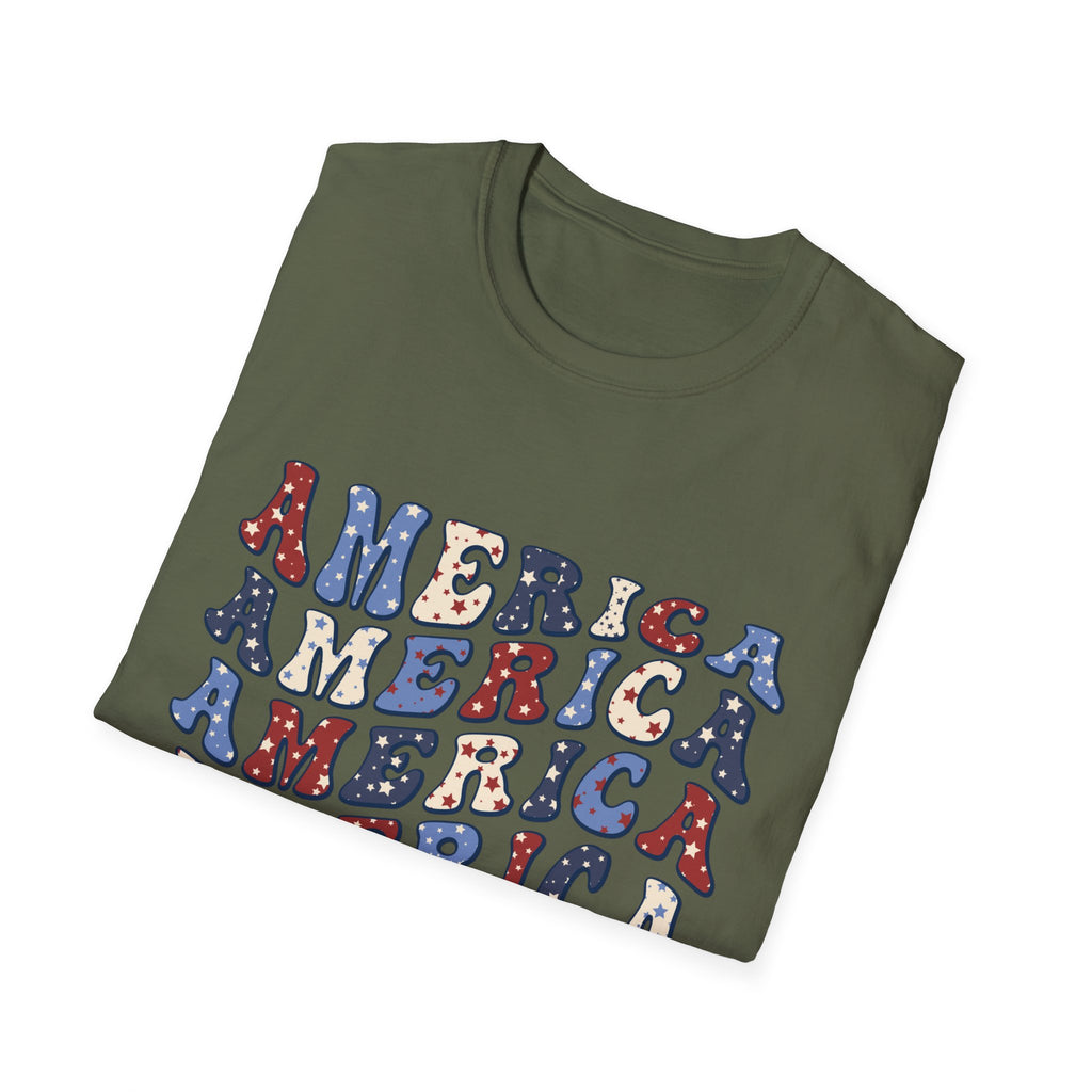 America Unisex Softstyle t-shirt