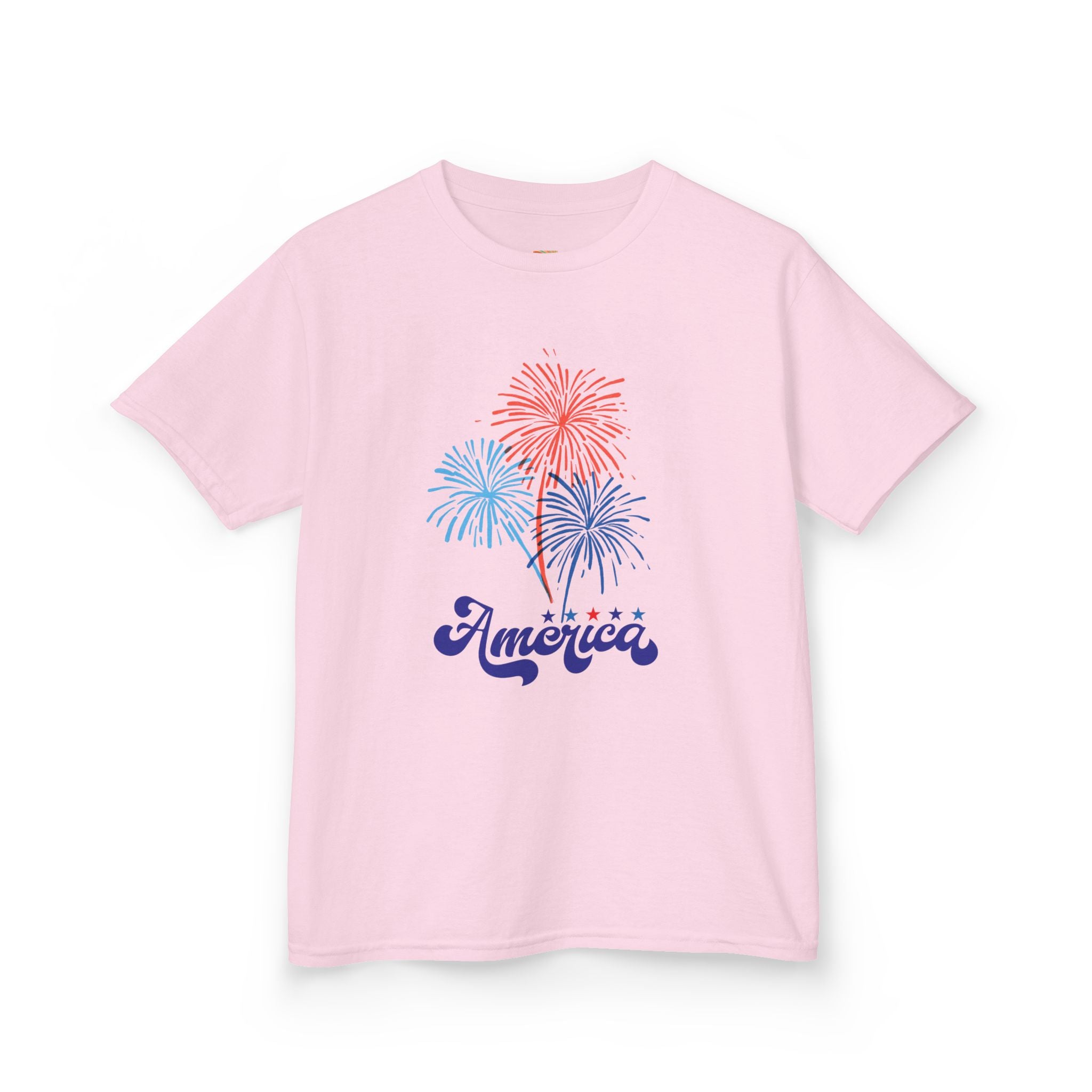 Kids Tee - 'America' Fireworks Patriotic Fourth of July Shirt
