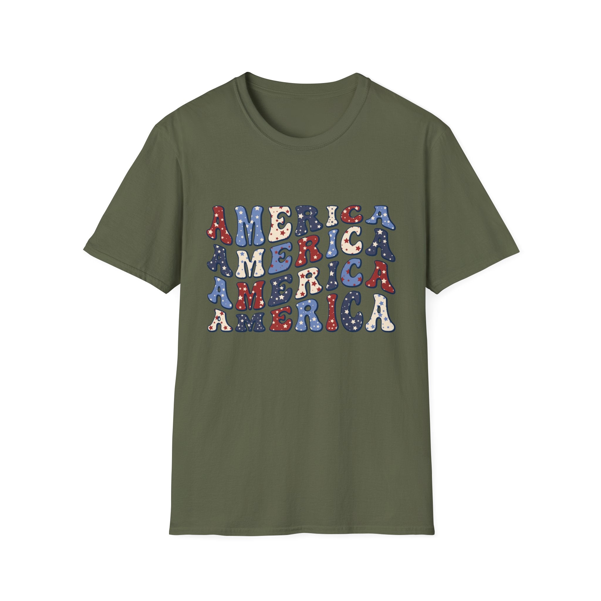 America Unisex Softstyle t-shirt