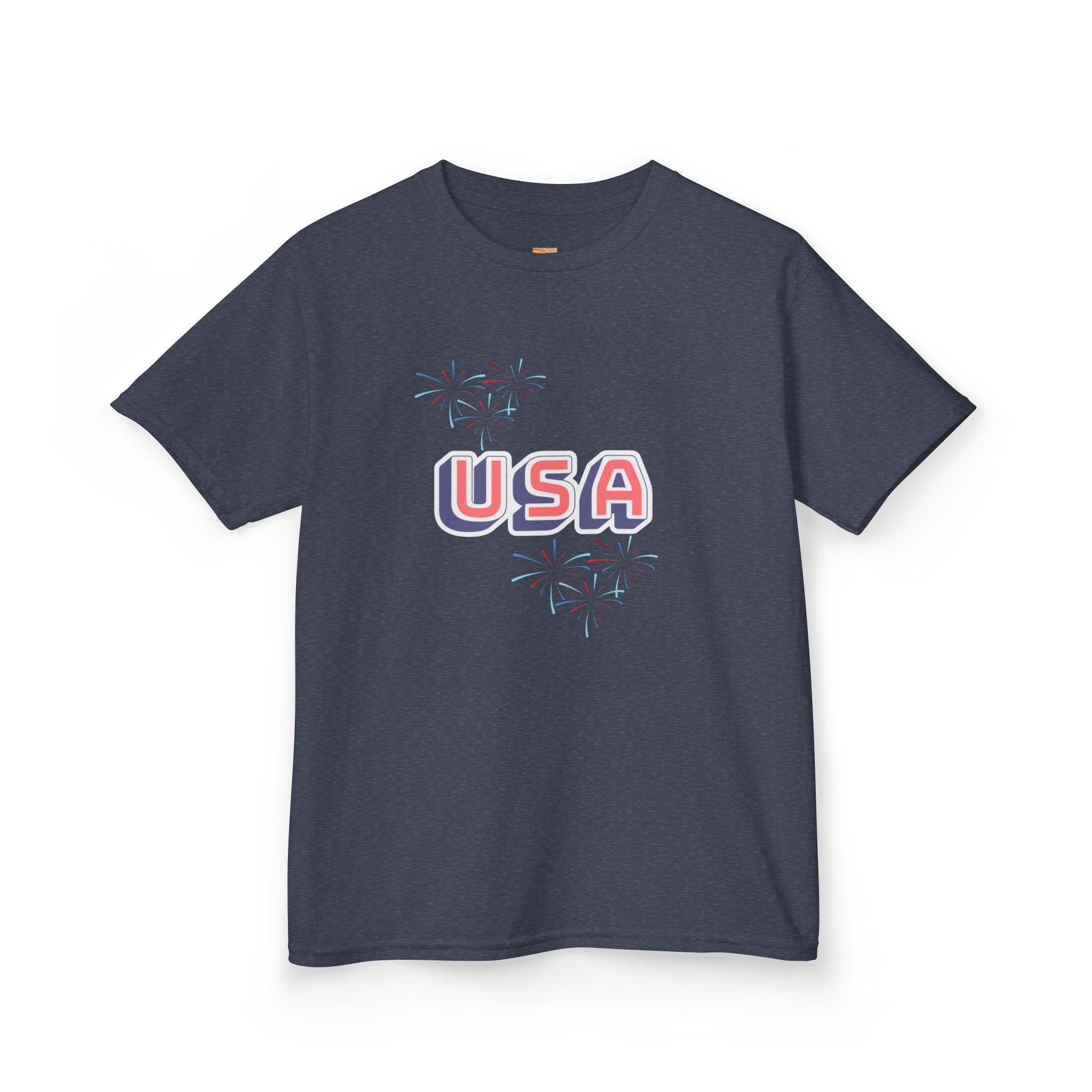 Kids USA Graphic Tee — Patriotic Red White Blue Kids T-Shirt for 4th of July