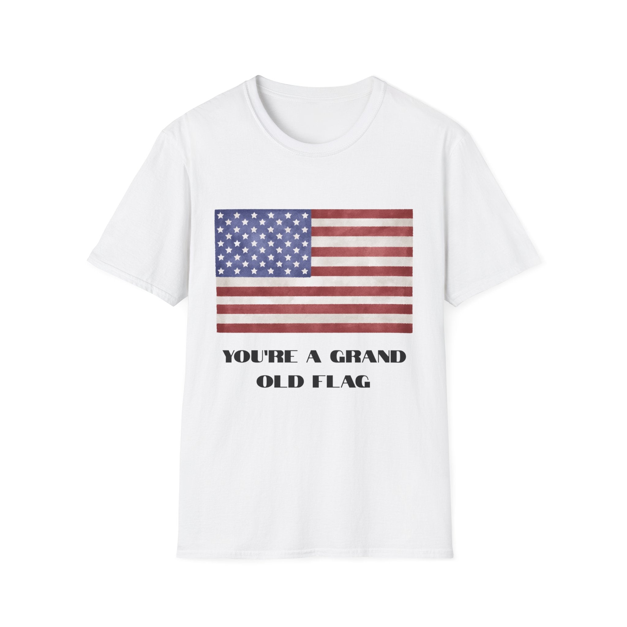 American Flag T-Shirt – "You’re a Grand Old Flag" Vintage Patriotic Tee