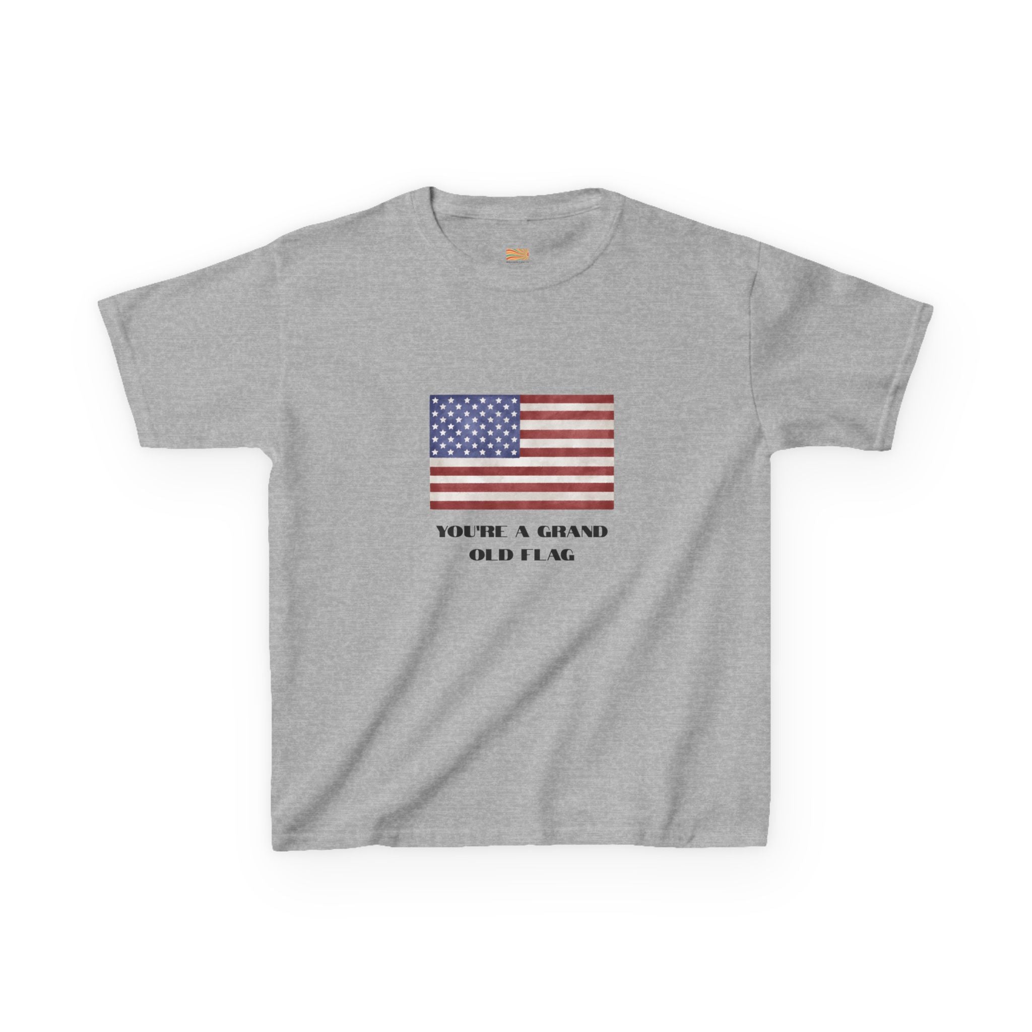 Kids American Flag Tee - "You're a Grand Old Flag" Patriotic Shirt