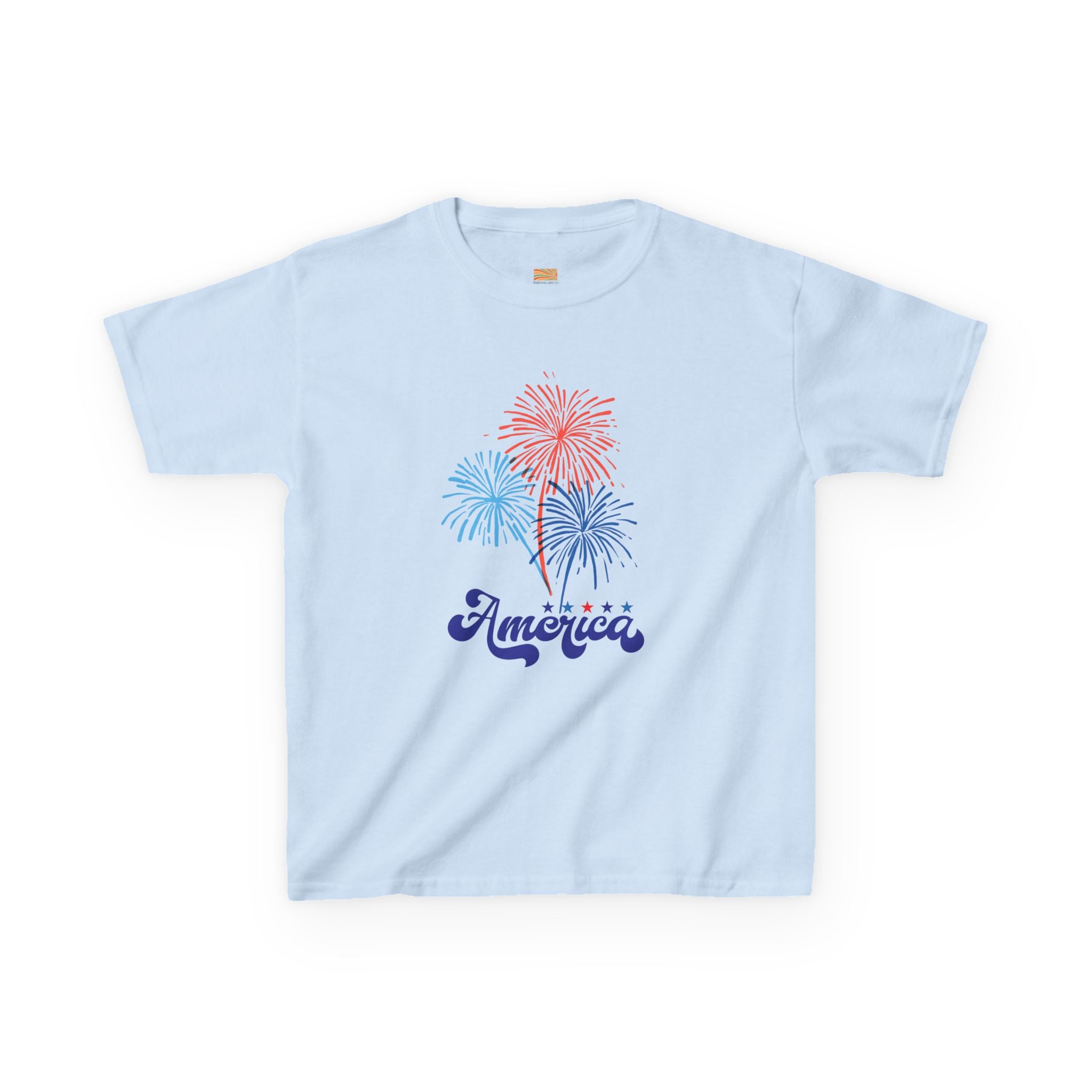 Kids Tee - 'America' Fireworks Patriotic Fourth of July Shirt