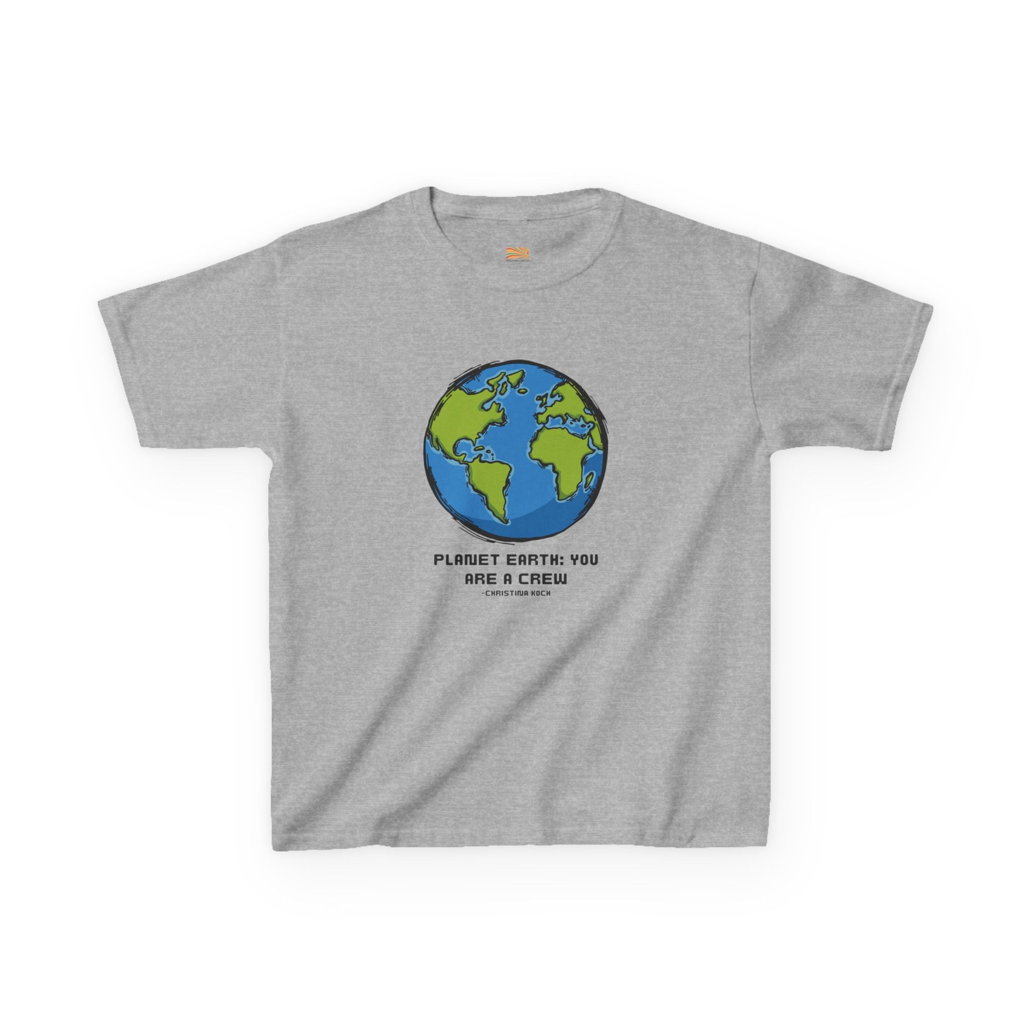 Kids Tee — Cute Earth Graphic “Please Earth You Are A Crisis” Environmental Shirt