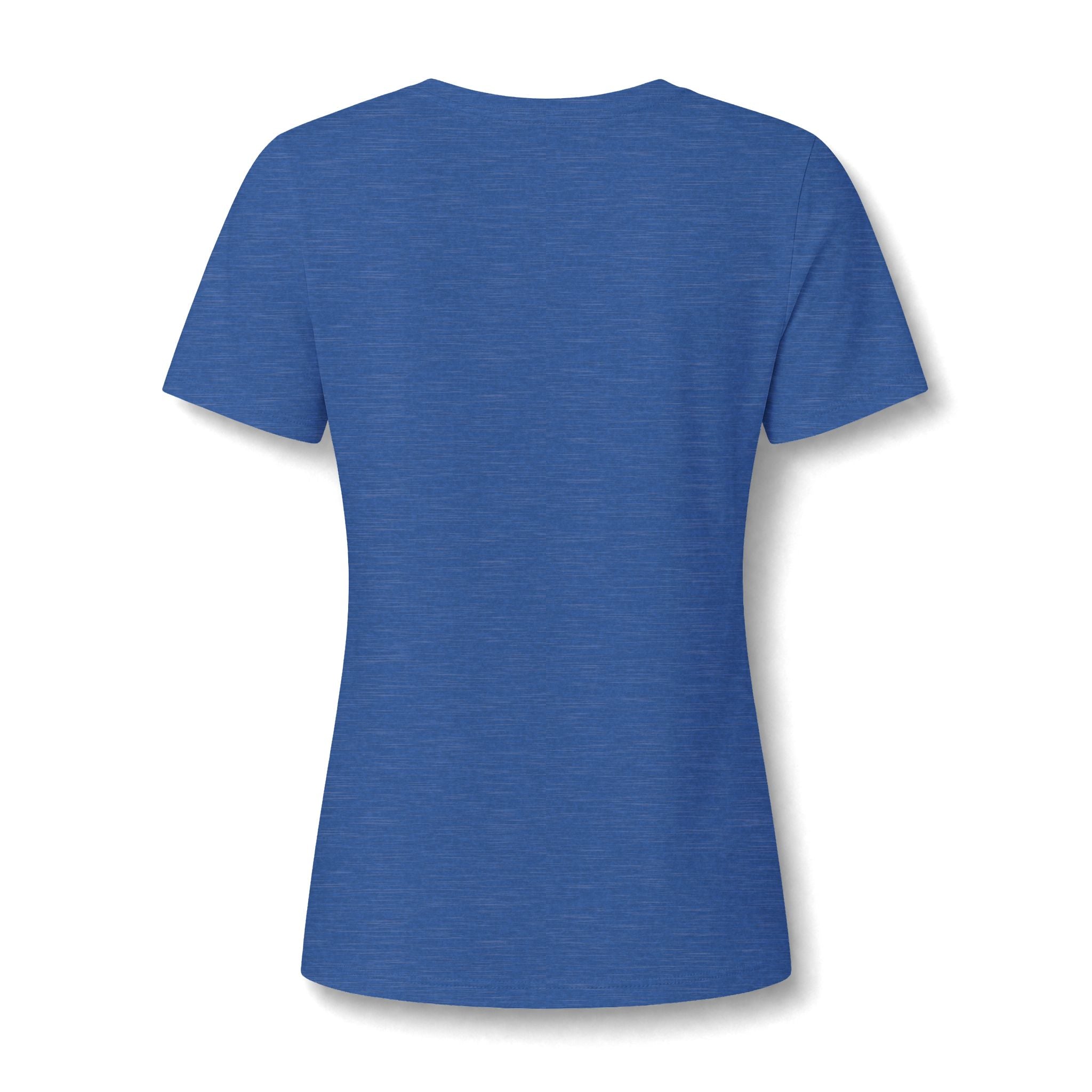 Women's V‑Neck Skull Tee — Western Cow Skull Graphic