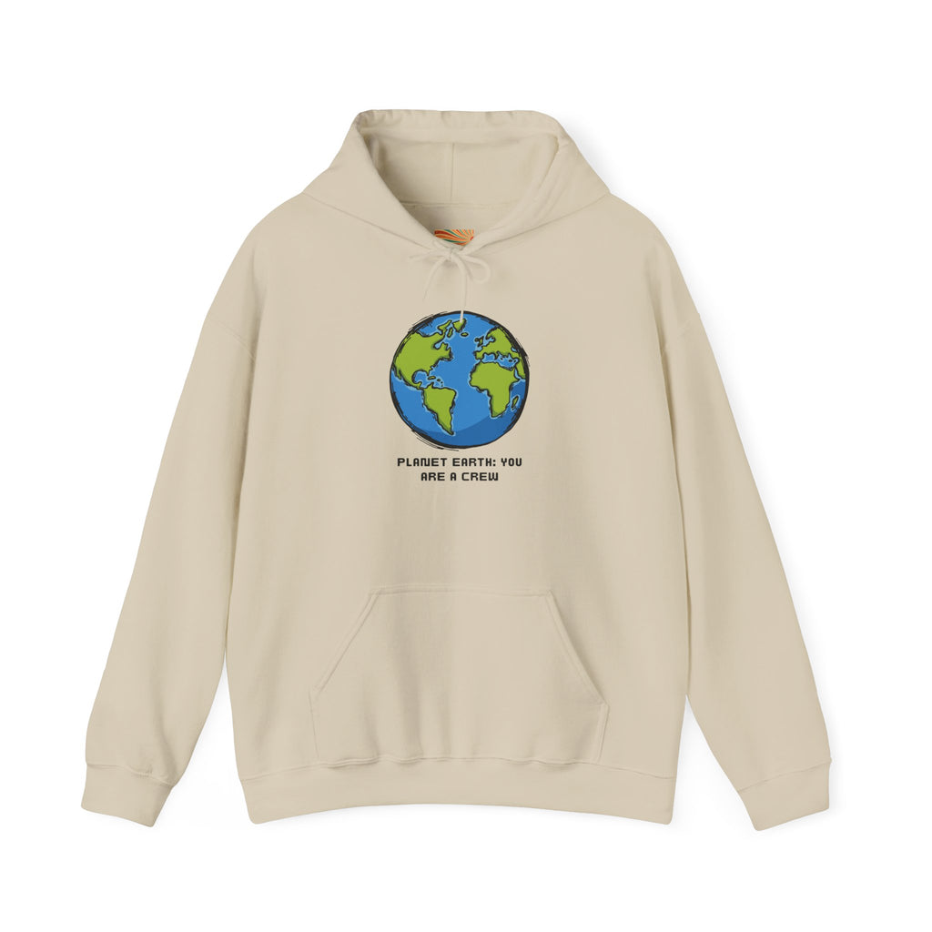 Earth Graphic Hoodie - 'Planet Earth: You Are A Gem' Eco-Friendly Crew Sweatshirt