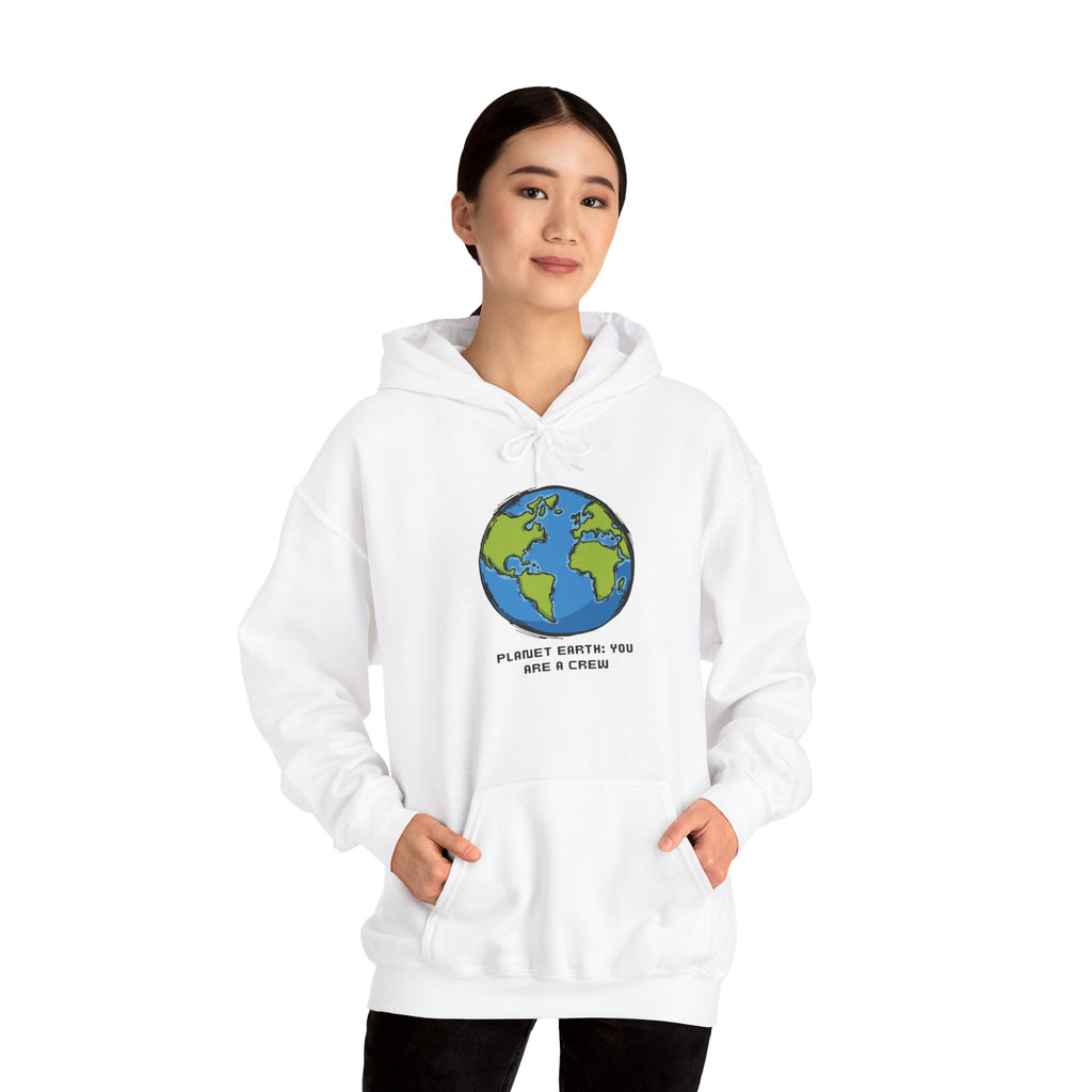 Earth Graphic Hoodie - 'Planet Earth: You Are A Gem' Eco-Friendly Crew Sweatshirt