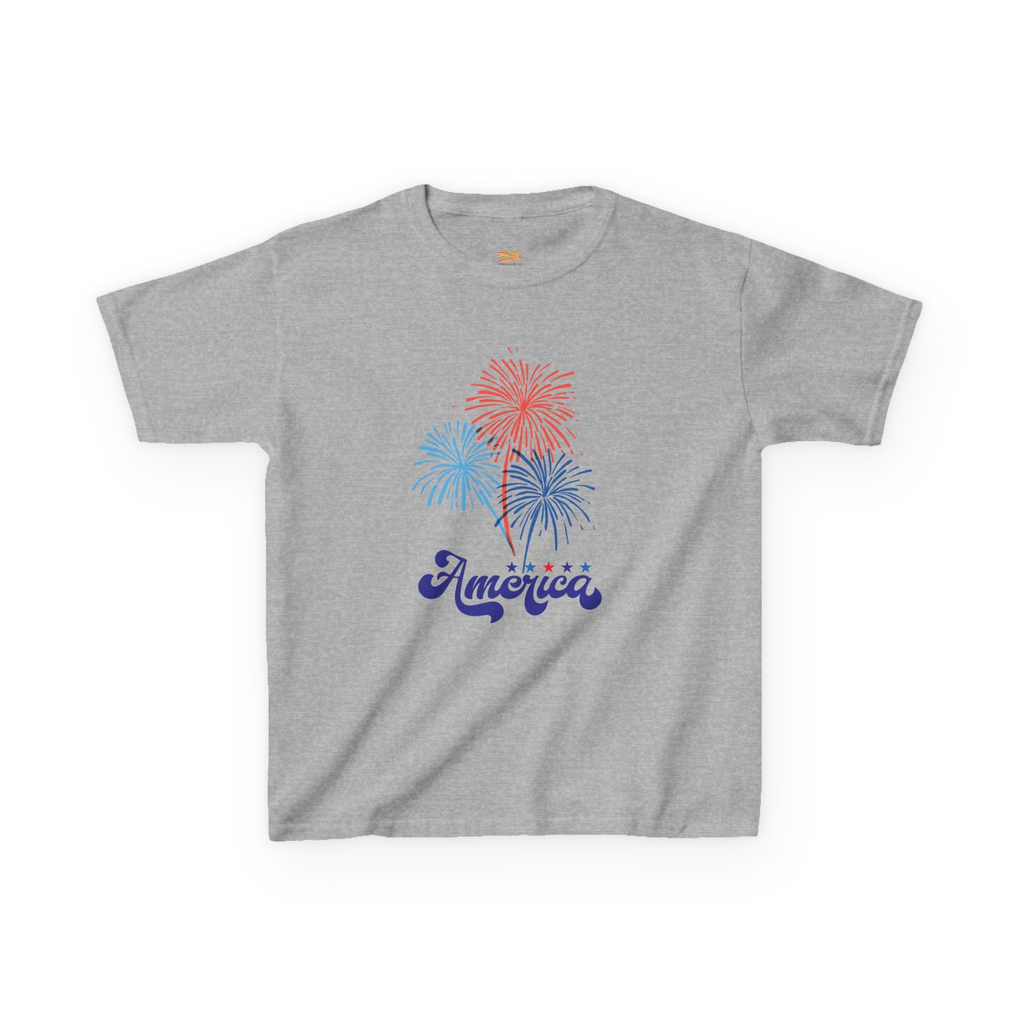 Kids Tee - 'America' Fireworks Patriotic Fourth of July Shirt