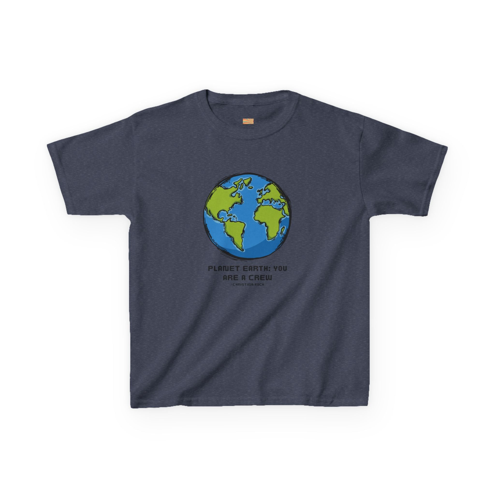 Kids Tee — Cute Earth Graphic “Please Earth You Are A Crisis” Environmental Shirt