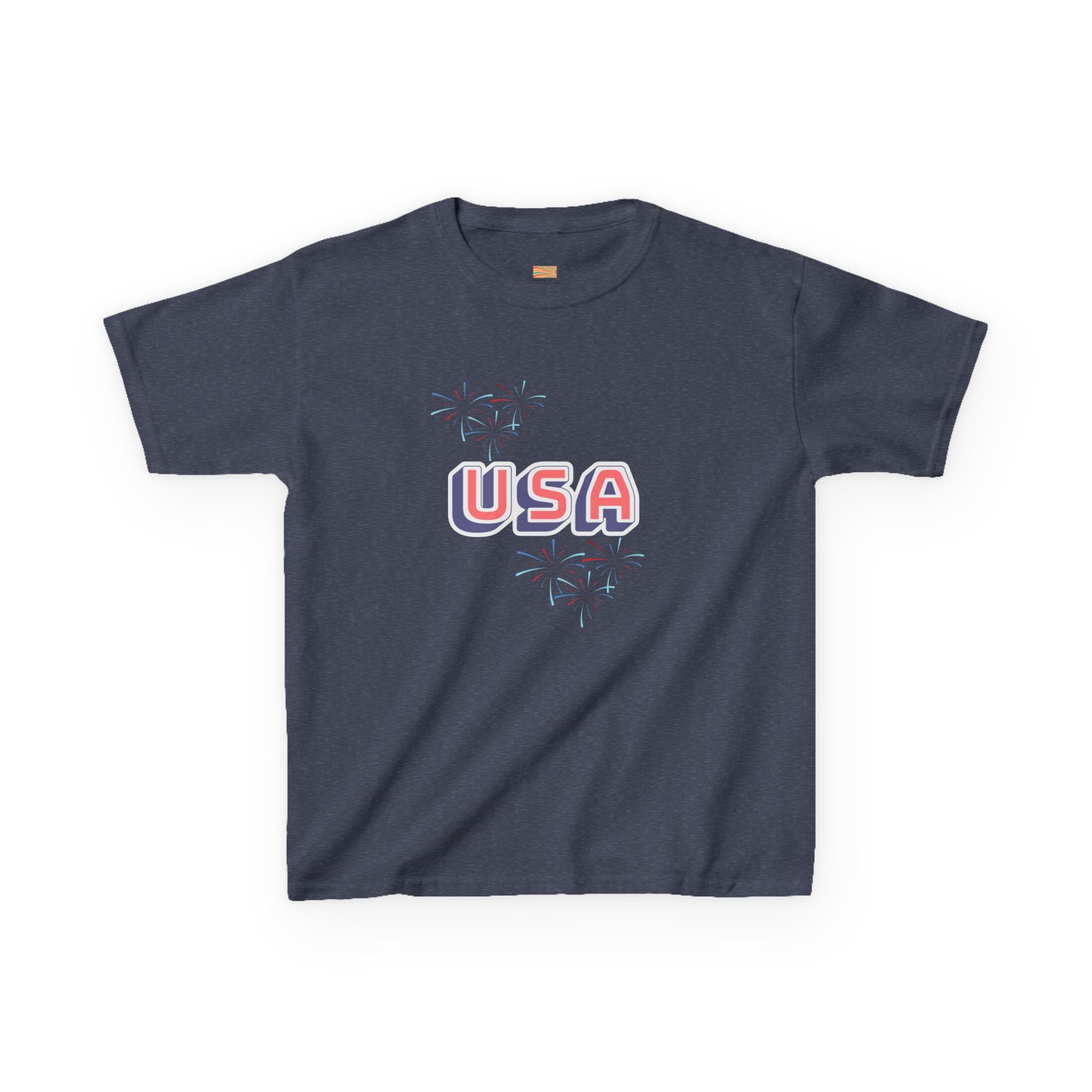 Kids USA Graphic Tee — Patriotic Red White Blue Kids T-Shirt for 4th of July