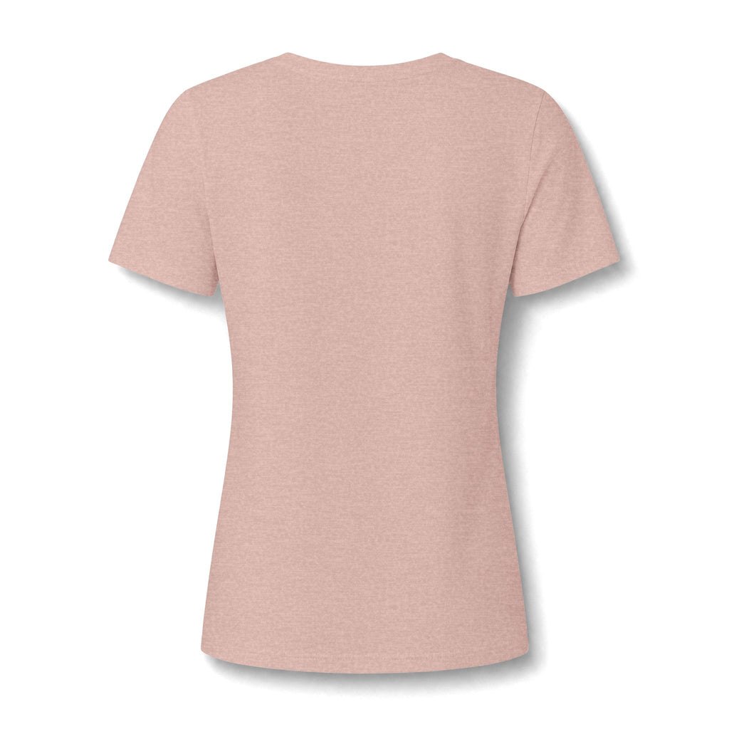 Cowgirl Boot Tee — Blue Floral Cowboy Boot with Bow V-Neck