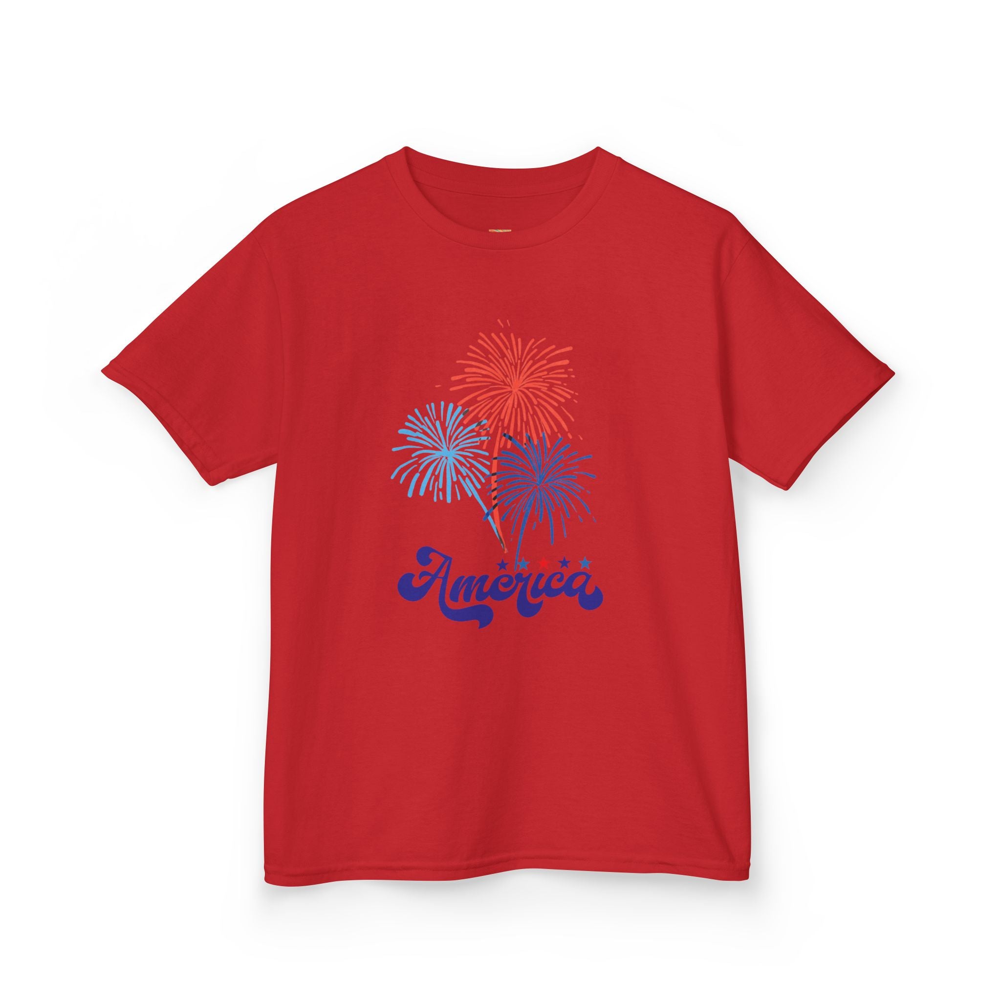 Kids Tee - 'America' Fireworks Patriotic Fourth of July Shirt
