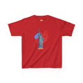 Kids Tee — Statue of Liberty with American Flag, Patriotic 4th of July Shirt