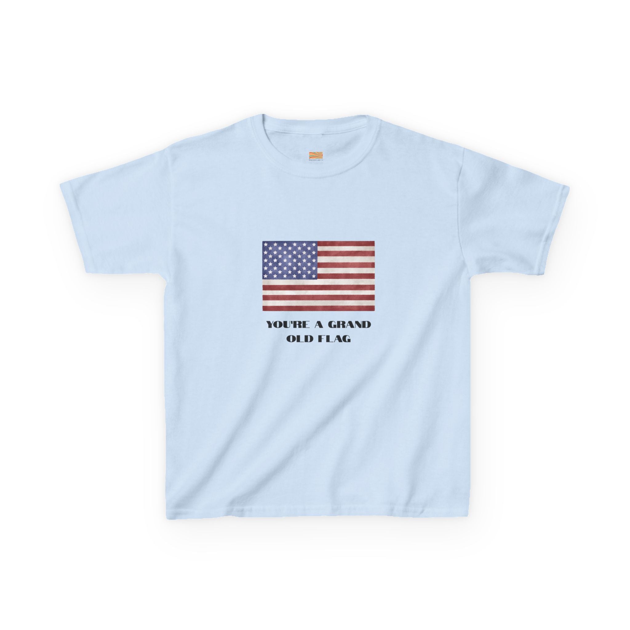 Kids American Flag Tee - "You're a Grand Old Flag" Patriotic Shirt