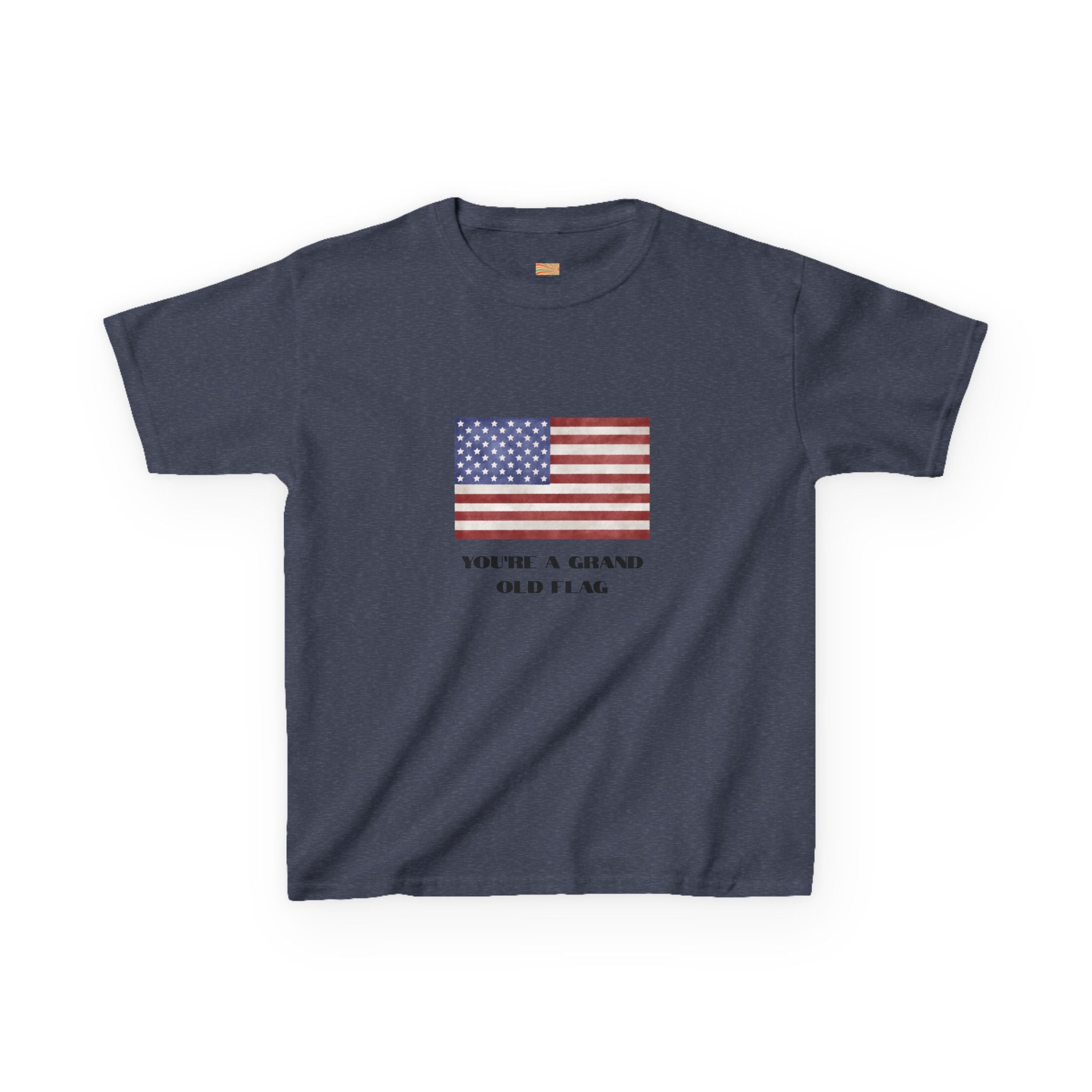 Kids American Flag Tee - "You're a Grand Old Flag" Patriotic Shirt