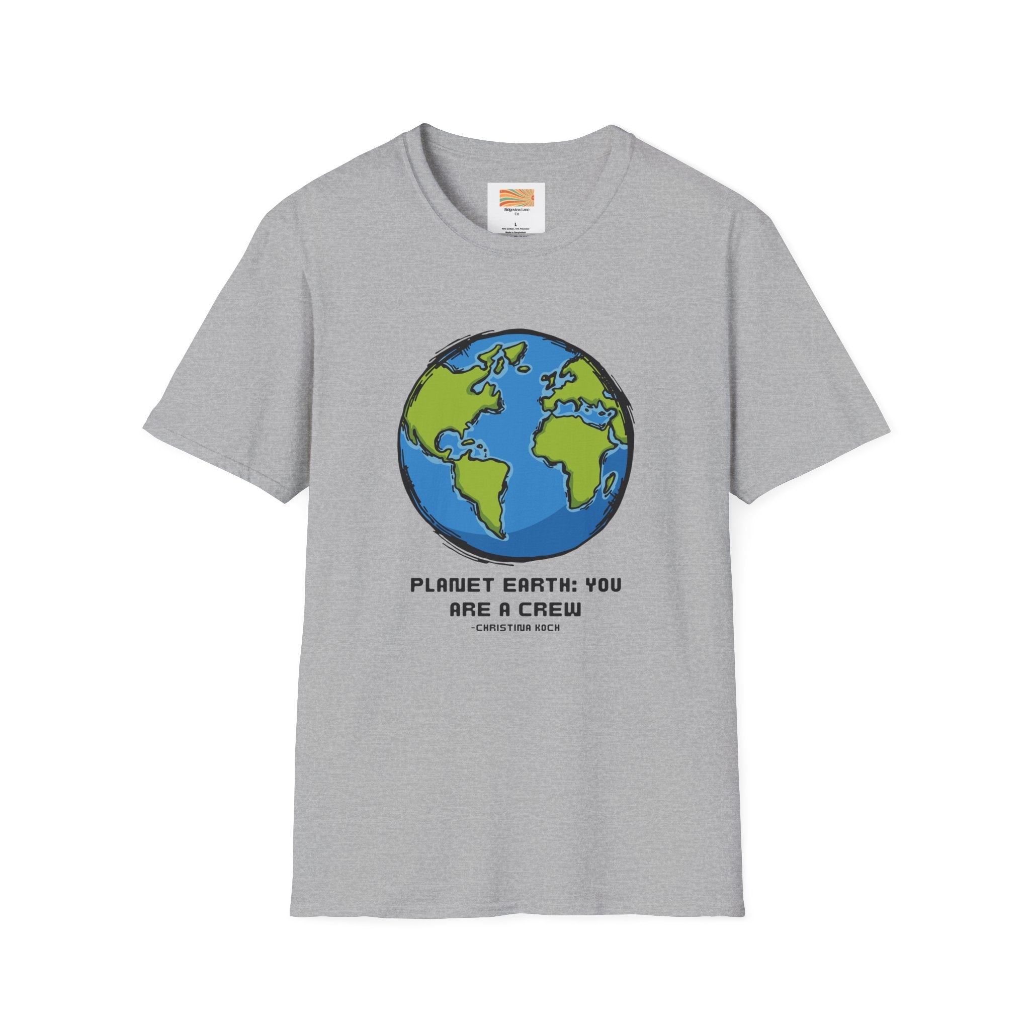 Earth Crew T‑Shirt — Planet Earth Graphic Tee (“Planet Earth: You Are A Crew”)