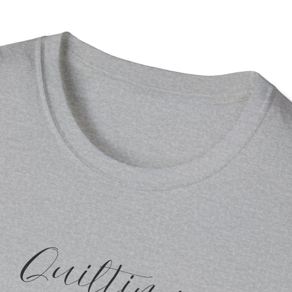 Quilting Is My Love Language T-Shirt — Pastel Quilt Block Graphic