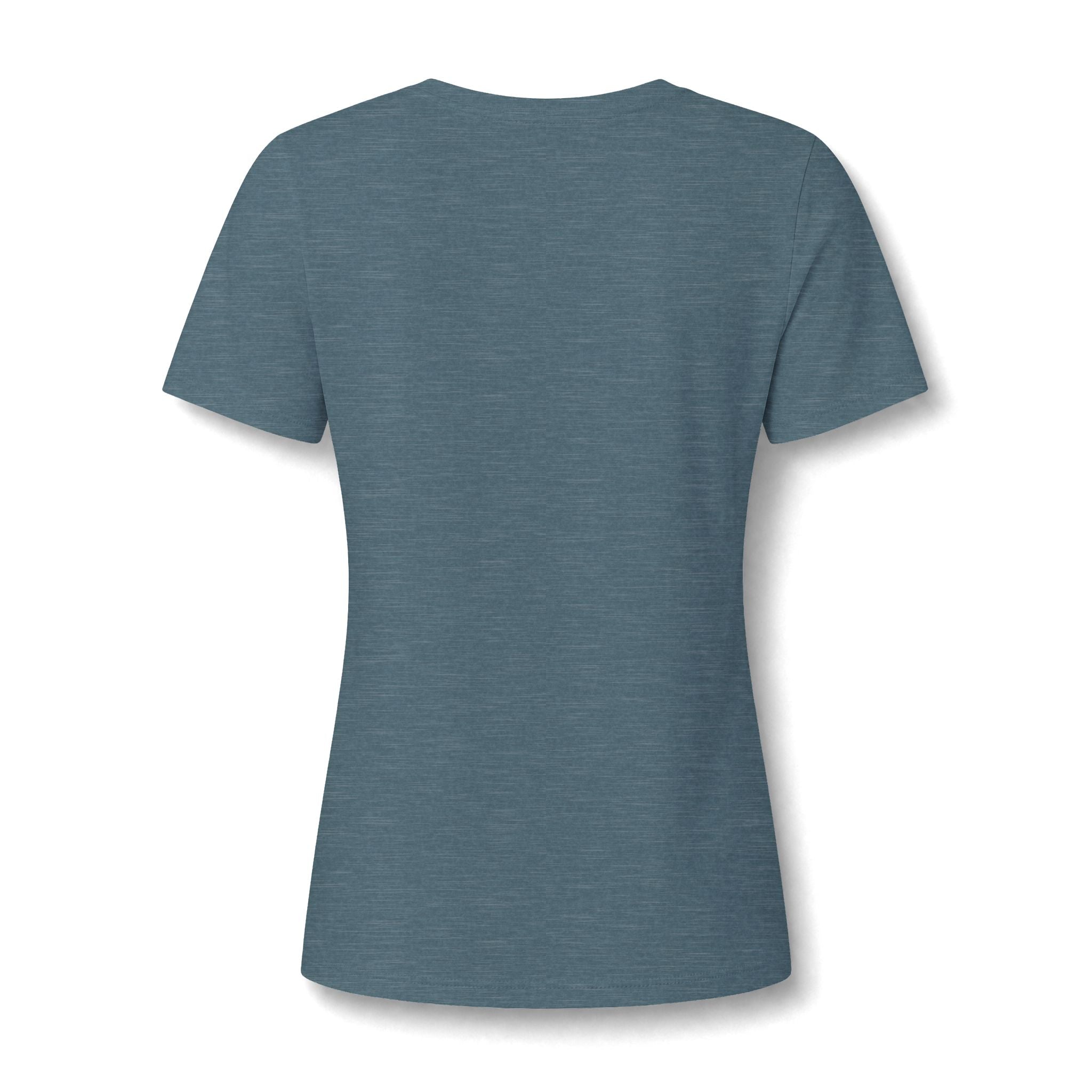Cowgirl Boot Tee — Blue Floral Cowboy Boot with Bow V-Neck