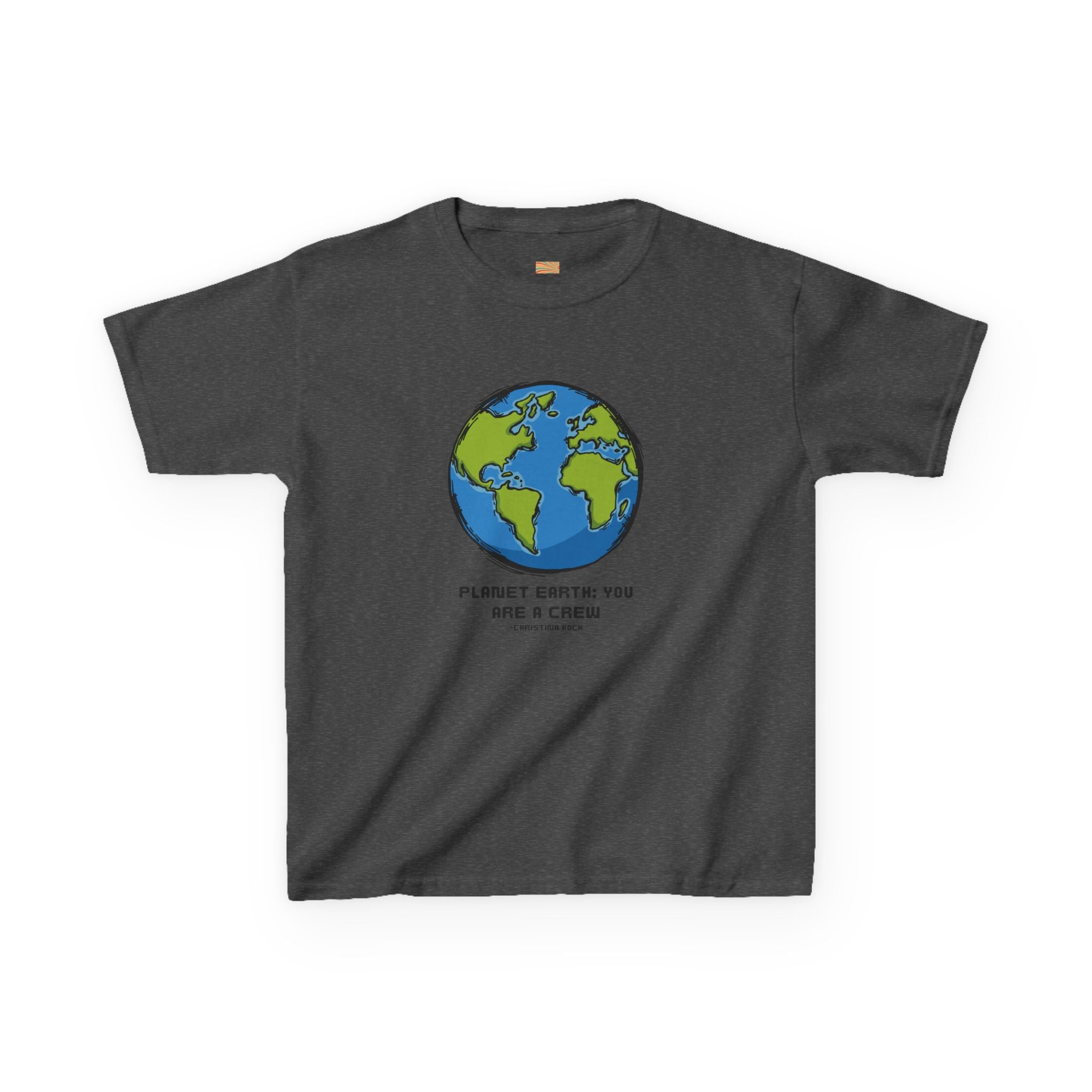 Kids Tee — Cute Earth Graphic “Please Earth You Are A Crisis” Environmental Shirt
